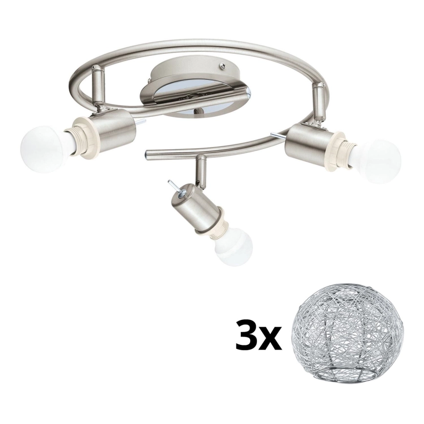 EGLO  LED SPOT MY CHOICE 3XE14/4W/230V CHROOM