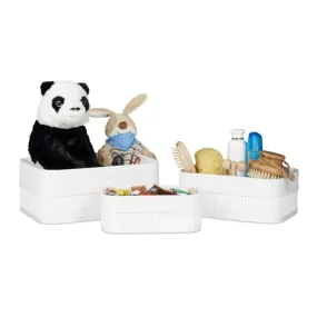 Opbergmand badkamer set van 3